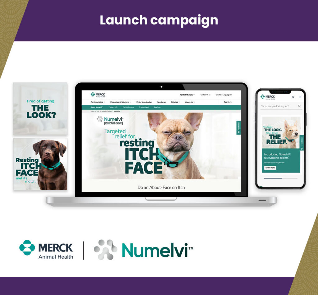 Numelvi Resting Itch Face campaign